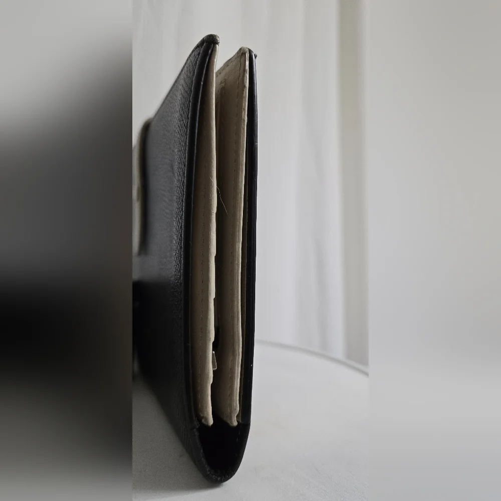 EUC CELINE LARGE STRAP WALLET BICOLOR GRAINED CALFSKIN